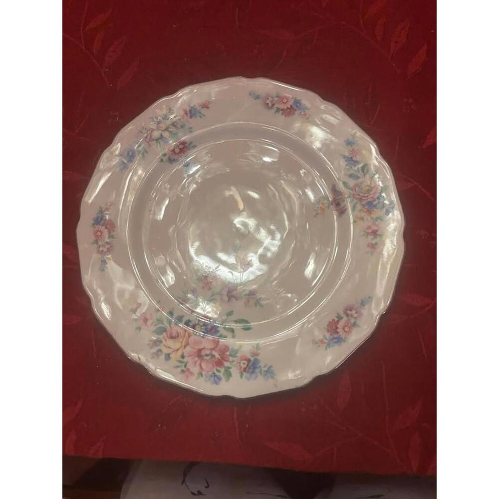 The Wentworth Bone China Floral Dinner Plate by Thomas Avery Pottery